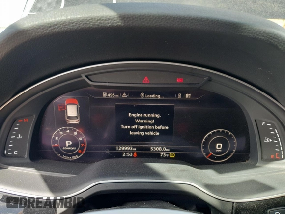 2017 Audi Q7 Premium Plus z VIN WA1LAAF71HD009745, wystawiony jako Copart lot #53754885 z przebiegiem 129 993 mil mil oraz Szkoda całkowita • Salvage title. Historia ofert i sprzedaży dostępna na DreamBid. Obrazek 9.