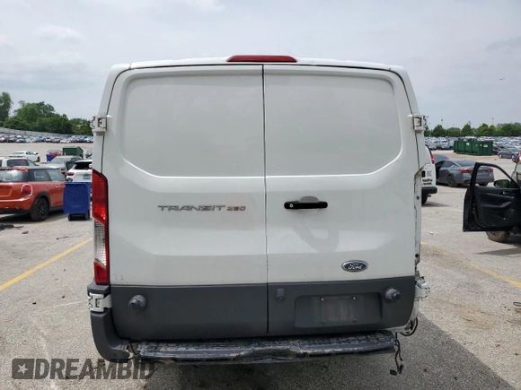2018 Ford Transit with VIN 1FTYR2YM7JKB11758, listed as a Copart auction lot 56549705 with 104,015 mi miles and Salvage title. Bid and sale history available at DreamBid. Image 6.