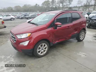 2021 Ford EcoSport SE with VIN MAJ3S2GE2MC447542, listed as a Copart auction lot 49314425 with 60,979 mi miles and Salvage Title. Bid and sale history available at DreamBid. Image 1.
