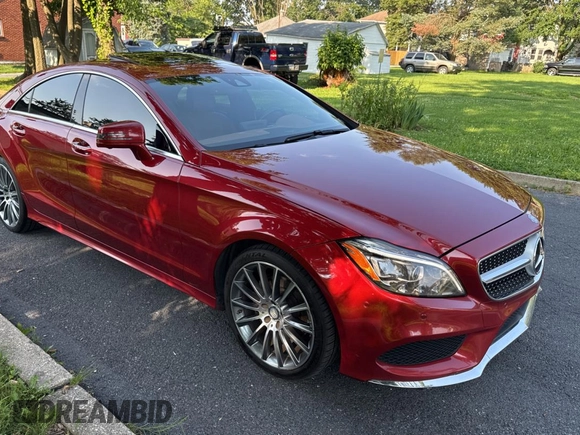 2015 Mercedes-Benz CLS 400 with VIN WDDLJ6HB2FA145827, listed as a Copart auction lot 66033305 with 147,562 mi miles and Clean title. Bid and sale history available at DreamBid. Image 1.