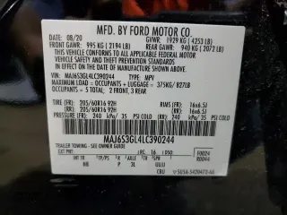 2020 Ford EcoSport SE with VIN MAJ6S3GL4LC390244, listed as a Copart auction lot 51019715 with 23,624 mi miles and Salvage Title. Bid and sale history available at carsss.com. Image 15.