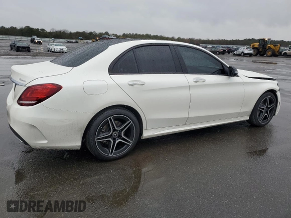 2019 Mercedes-Benz C with VIN NY75020, listed as a Copart auction lot 43911244 with 20,400 mi miles and . Bid and sale history available at DreamBid. Image 3.