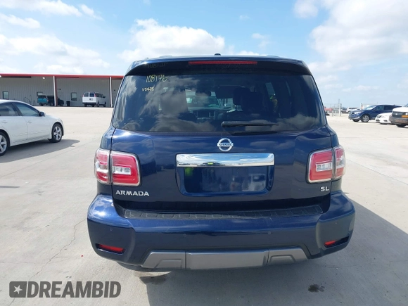 2020 Nissan Armada SL with VIN JN8AY2ND4L9108176, listed as a IAAI auction lot 41590846 with 115,588 mi miles. Bid and sale history available at carsss.com. Image 16.