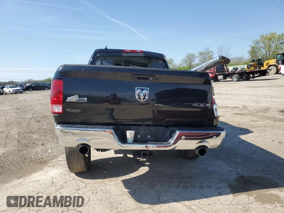 2018 Ram 1500 Big Horn with VIN 1C6RR7LT2JS329498, listed as a Copart auction lot 54201435 with Not provided miles and Salvage title. Bid and sale history available at DreamBid. Image 6.