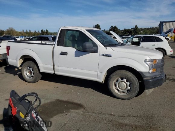 2017 Ford F-150 XL with VIN 1FTMF1CF2HKC86570, listed as a Copart auction lot 51863205 with 181,397 mi miles and Clean Title. Bid and sale history available at carsss.com. Image 4.