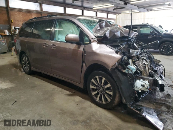 2018 Toyota Sienna LE with VIN 5TDJZ3DCXJS188945, listed as a Copart auction lot 53684585 with Not provided miles and Salvage title. Bid and sale history available at DreamBid. Image 4.