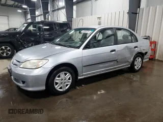 2004 Honda Civic VP with VIN 2HGES16394H616676, listed as a Copart auction lot 43006515 with 89,169 mi miles and Salvage Title. Bid and sale history available at carsss.com. Image 1.