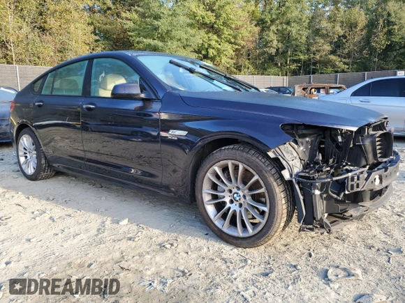 2012 BMW 5 Series 535i Gran Turismo xDrive with VIN WBASP2C50CC338683, listed as a Copart auction lot 75481424 with 53,785 mi miles and Salvage Title. Bid and sale history available at carsss.com. Image 4.