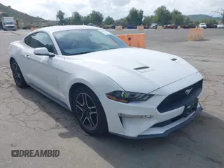 2020 Ford Mustang EcoBoost with VIN 1FA6P8TH1L5118514, listed as a IAAI auction lot 41935472 with 45,785 mi miles. Bid and sale history available at carsss.com. Image 1.