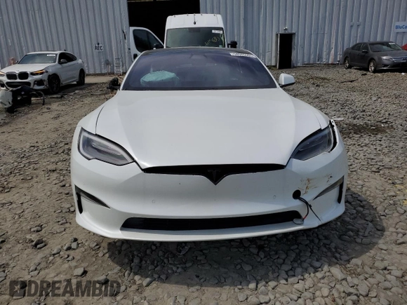 2022 Tesla Model S Plaid with VIN 5YJSA1E63NF460643, listed as a Copart auction lot 54665505 with Not provided miles and Salvage title. Bid and sale history available at DreamBid. Image 5.