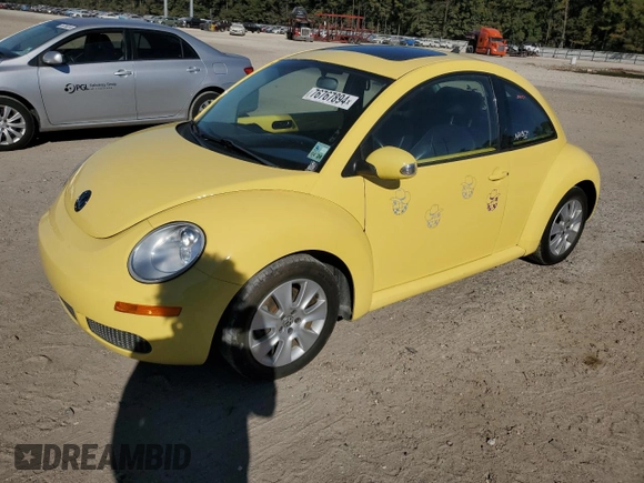 2009 Volkswagen Beetle S with VIN 3VWRW31C99M514839, listed as a Copart auction lot 76767894 with 127,034 mi miles and Salvage title. Bid and sale history available at DreamBid. Image 1.