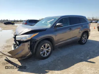 2014 Toyota Highlander XLE z VIN 5TDJKRFH6ES041592, wystawiony jako Copart lot #46255495 z przebiegiem 113 695 mil mil oraz Szkoda całkowita • Salvage title. Historia ofert i sprzedaży dostępna na DreamBid. Obrazek 1.