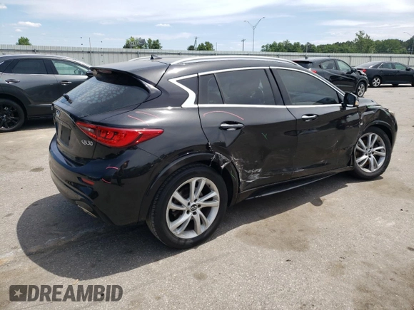 2019 Infiniti QX30 Luxe z VIN SJKCH5CP3KA007112, wystawiony jako Copart lot #56125065 z przebiegiem 122 788 mil mil oraz Szkody całkowita. Historia ofert i sprzedaży dostępna na DreamBid. Obrazek 3.
