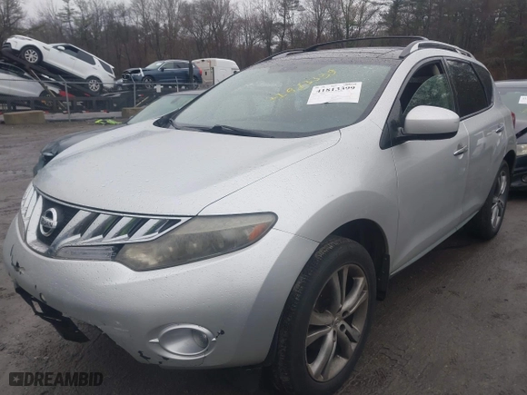 2009 Nissan Murano SL with VIN JN8AZ18W19W115424, listed as a IAAI auction lot 41813399 with 146,268 mi miles. Bid and sale history available at carsss.com. Image 17.
