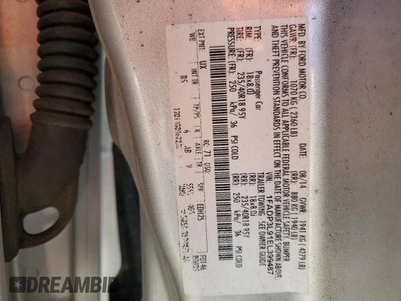 2014 Ford Focus ST with VIN 1FADP3L91EL399487, listed as a Copart auction lot 42525115 with 115,352 mi miles and Salvage Title. Bid and sale history available at carsss.com. Image 14.