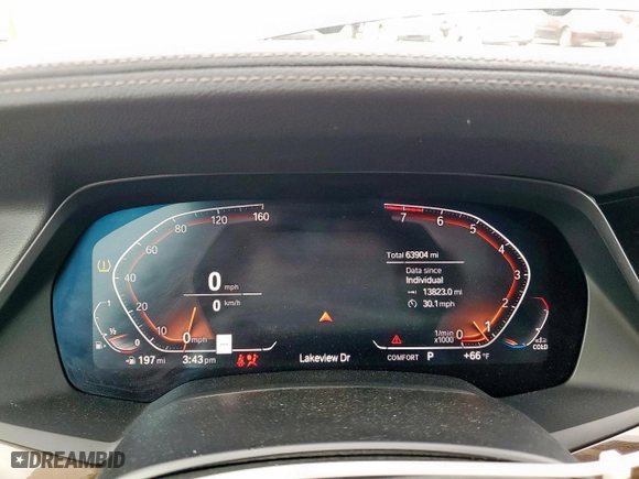 2019 BMW X5 xDrive40i with VIN 5UXCR6C57KLL65126, listed as a Copart auction lot 48065585 with 63,904 mi miles and Salvage Title. Bid and sale history available at carsss.com. Image 9.