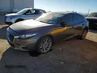 2017 Mazda 3 Touring with VIN JM1BN1L76H1122618, listed as a Copart auction lot 46747255 with 28,484 mi miles and Salvage Title. Bid and sale history available at carsss.com. Image 1.