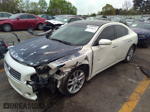 2010 Nissan Maxima 3.5 SV w/Premium Pkg with VIN 1N4AA5AP1AC845746, listed as a IAAI auction lot 38332832 with 180,429 mi miles. Bid and sale history available at carsss.com. Image 2.
