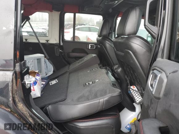 2021 Jeep Wrangler Unlimited Rubicon with VIN 1C4JJXFM7MW818199, listed as a Copart auction lot 87428474 with 18,696 mi miles and Salvage Title. Bid and sale history available at carsss.com. Image 11.