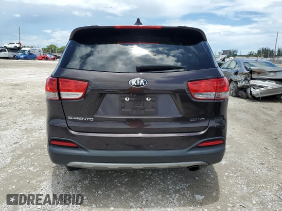 2017 Kia Sorento EX with VIN 5XYPH4A54HG302082, listed as a Copart auction lot 62480615 with 346,333 mi miles and Salvage title. Bid and sale history available at DreamBid. Image 6.