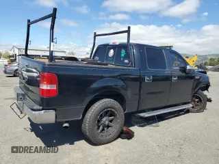 2005 Ford F-150 XLT with VIN 1FTPW12595FA08646, listed as a Copart auction lot 50654765 with 183,279 mi miles and Salvage Title. Bid and sale history available at carsss.com. Image 3.