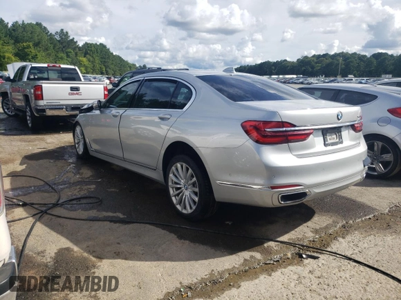 2017 BMW 7 Series 740i with VIN WBA7E2C52HG739521, listed as a Copart auction lot 64263324 with 0 mi miles and Salvage Title. Bid and sale history available at carsss.com. Image 2.