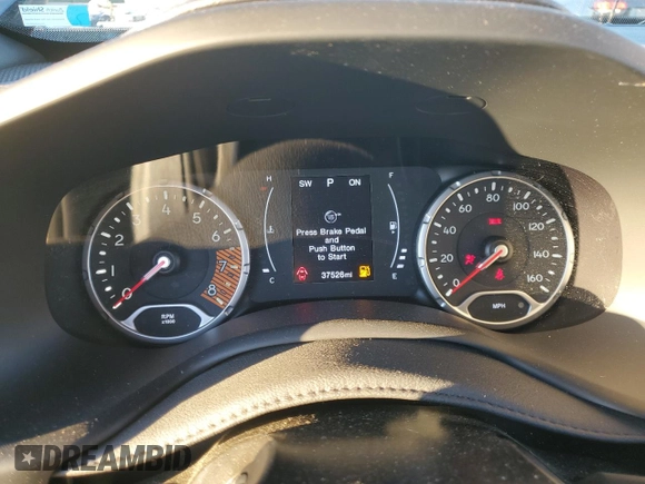 2021 Jeep Renegade Jeepster with VIN ZACNJCAB8MPM18162, listed as a Copart auction lot 81050164 with 37,526 mi miles and Salvage title. Bid and sale history available at DreamBid. Image 9.