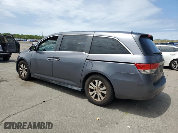 2014 Honda Odyssey EX-L with VIN 5FNRL5H68EB115720, listed as a Copart auction lot 62910725 with 132,254 mi miles and Clean title. Bid and sale history available at DreamBid. Image 2.