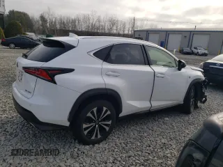 2020 Lexus NX with VIN JTJSARDZ6L2233325, listed as a Copart auction lot 48878575 with 0 mi miles and Salvage Title. Bid and sale history available at carsss.com. Image 3.