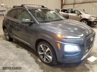 2021 Hyundai Kona Ultimate with VIN KM8K5CA5XMU647408, listed as a Copart auction lot 49158515 with 40,075 mi miles and Salvage Title. Bid and sale history available at carsss.com. Image 4.