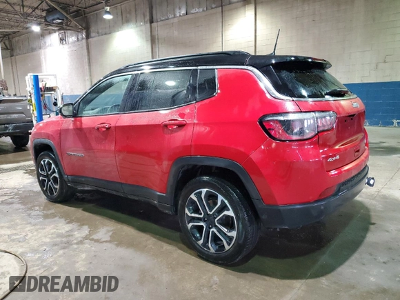 2024 Jeep Compass Limited with VIN 3C4NJDCNXRT594128, listed as a Copart auction lot 88882875 with 19,277 mi miles and Salvage title. Bid and sale history available at DreamBid. Image 2.