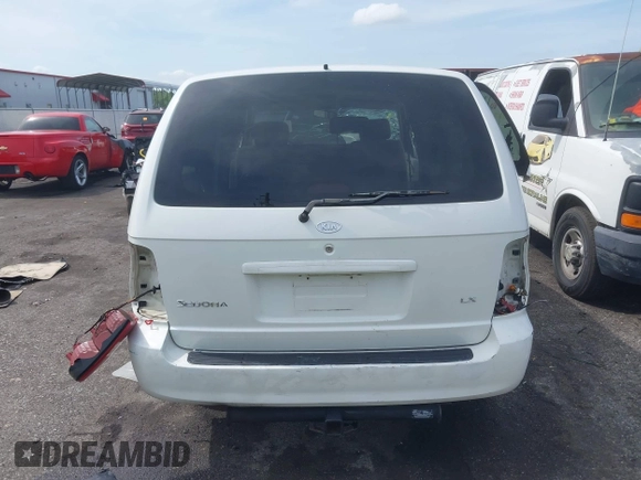 2005 Kia Sedona LX with VIN KNDUP132056702484, listed as a IAAI auction lot 42099572 with 195,528 mi miles and . Bid and sale history available at DreamBid. Image 16.