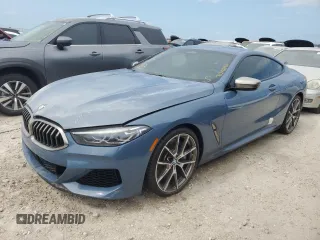 2020 BMW 8 Series M850i xDrive with VIN WBABC4C06LCE05155, listed as a Copart auction lot 76244144 with 13,463 mi miles and Non Repairable. Bid and sale history available at carsss.com. Image 1.