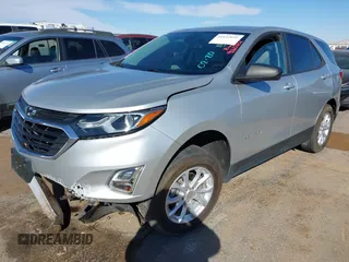 2020 Chevrolet Equinox LS with VIN 3GNAXHEV1LS654027, listed as a IAAI auction lot 41612632 with 87,311 mi miles. Bid and sale history available at carsss.com. Image 2.