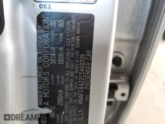 2012 Kia Forte LX with VIN KNAFT4A22C5468339, listed as a Copart auction lot 62722164 with 207,350 mi miles and Salvage Title. Bid and sale history available at carsss.com. Image 14.