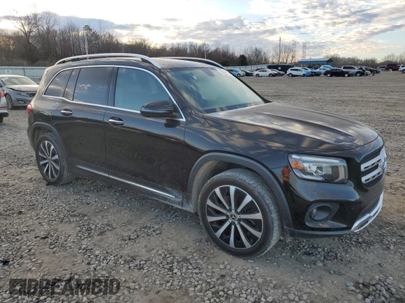 2020 Mercedes-Benz GLB with VIN WDC4M4GB1LW007779, listed as a Copart auction lot 46253265 with 71,287 mi miles and Salvage Title. Bid and sale history available at carsss.com. Image 4.