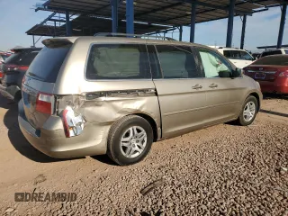 2007 Honda Odyssey EX-L with VIN 5FNRL38657B429817, listed as a Copart auction lot 54777025 with Not Provided miles and Salvage Title. Bid and sale history available at DreamBid. Image 3.