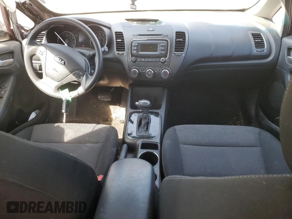 2017 Kia Forte LX with VIN 3KPFK4A70HE160177, listed as a Copart auction lot 48295945 with 133,496 mi miles and Salvage Title. Bid and sale history available at carsss.com. Image 8.