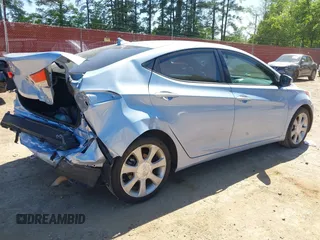2012 Hyundai Elantra Limited with VIN KMHDH4AEXCU278876, listed as a IAAI auction lot 42007103 with 158,441 mi miles. Bid and sale history available at carsss.com. Image 4.