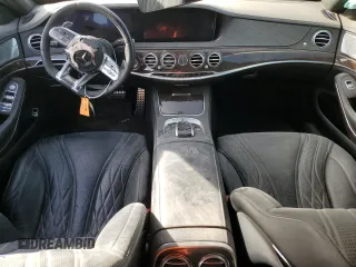 2019 Mercedes-Benz S-Class AMG S 63 with VIN WDDUG8JB9KA458473, listed as a Copart auction lot 83968594 with 0 mi miles and Salvage Title. Bid and sale history available at carsss.com. Image 8.