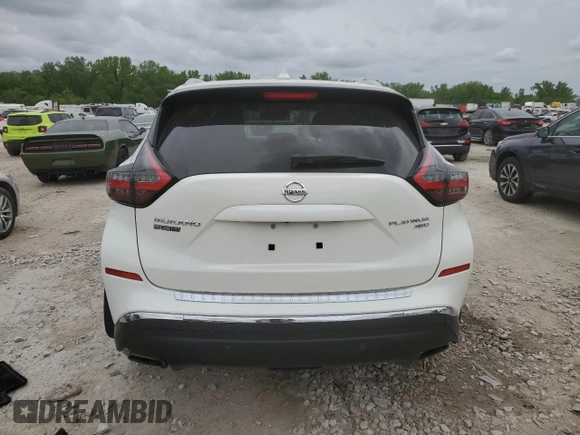 2020 Nissan Murano Platinum with VIN 5N1AZ2DS1LN162532, listed as a Copart auction lot 55274235 with 46,841 mi miles and Salvage title. Bid and sale history available at DreamBid. Image 6.