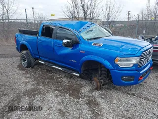 2022 Ram 2500 Laramie with VIN 3C6UR5FJ7NG159600, listed as a IAAI auction lot 41679214 with 36,473 mi miles. Bid and sale history available at carsss.com. Image 1.