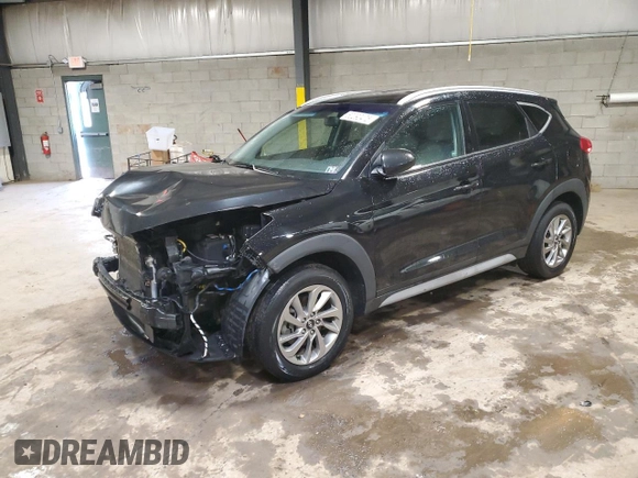 2018 Hyundai Tucson SEL z VIN KM8J3CA44JU690596, wystawiony jako Copart lot #60290475 z przebiegiem 97 512 mil mil oraz Szkoda całkowita • Salvage title. Historia ofert i sprzedaży dostępna na DreamBid. Obrazek 1.