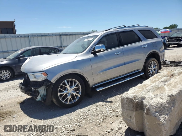2014 Dodge Durango Citadel with VIN 1C4SDJETXEC451206, listed as a Copart auction lot 57917044 with 139,200 mi miles and Salvage Title. Bid and sale history available at DreamBid. Image 1.