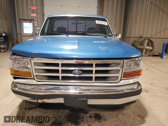 1992 Ford F-150 with VIN 2FTEF14Y3NCA58484, listed as a Copart auction lot 80323794 with 345,899 mi miles and Salvage Title. Bid and sale history available at carsss.com. Image 5.