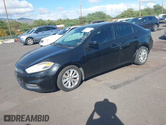 2015 Dodge Dart Aero with VIN 1C3CDFDH1FD363899, listed as a IAAI auction lot 41007996 with 91,696 mi miles. Bid and sale history available at carsss.com. Image 2.