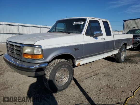 1995 Ford F-150 with VIN 1FTEX14HXSKA33814, listed as a Copart auction lot 80589964 with 141,118 mi miles and Clean Title. Bid and sale history available at carsss.com. Image 1.