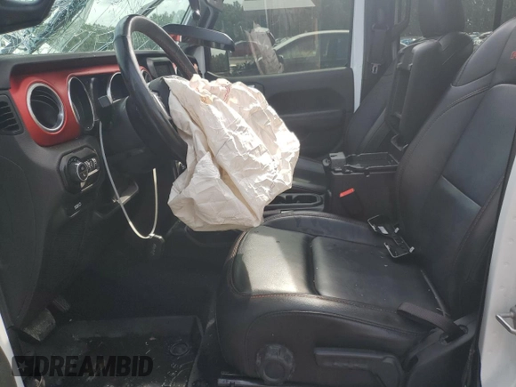 2020 Jeep Gladiator Rubicon with VIN 1C6JJTBG6LL102474, listed as a Copart auction lot 60377785 with 56,422 mi miles and Salvage title. Bid and sale history available at DreamBid. Image 7.