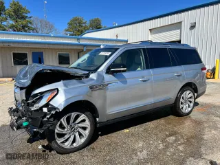 2024 Lincoln Navigator Reserve with VIN 5LMJJ2LG0REL12754, listed as a Copart auction lot 87769265 with 7,025 mi miles and Salvage Title. Bid and sale history available at carsss.com. Image 1.