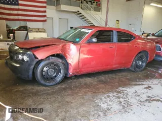 2008 Dodge Charger with VIN 2B3KA43R08H101880, listed as a Copart auction lot 47206565 with 92,104 mi miles and Salvage Title. Bid and sale history available at carsss.com. Image 1.